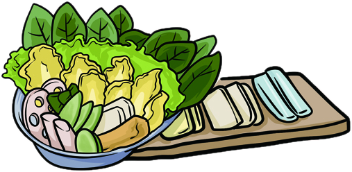 Fresh vegetables and tofu